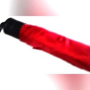 MY LUCKY RED RaindropS Fall Compact Umbrella